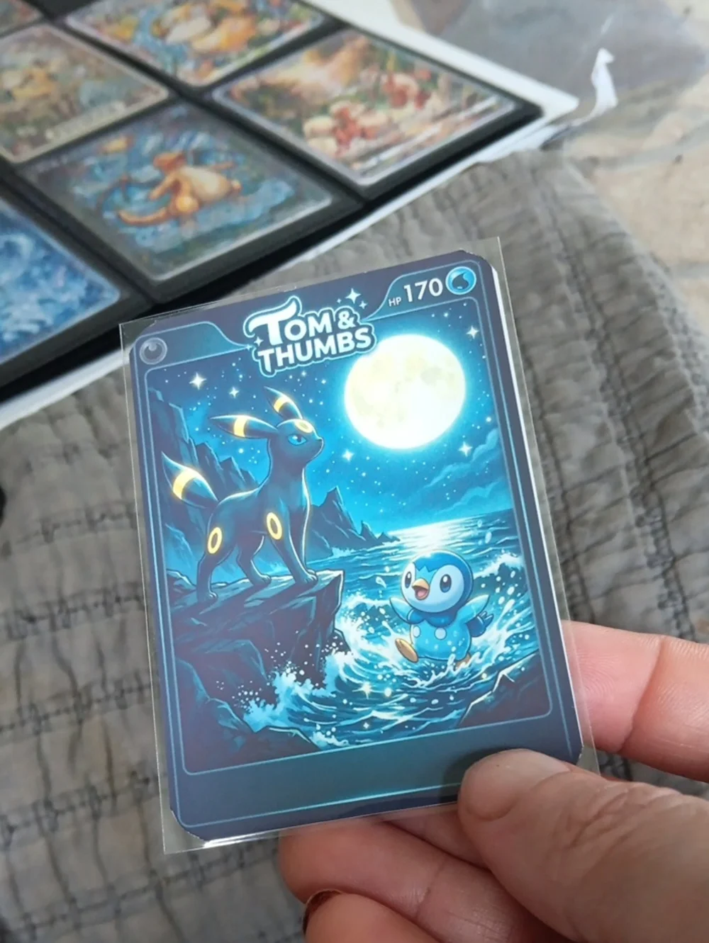 Pokemon Gengar Art Card - Black & Red Accents